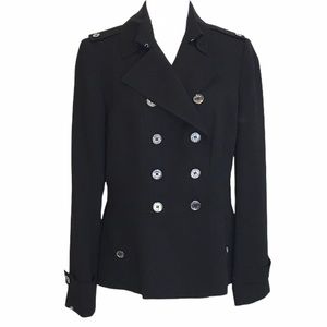 Calvin Klein Black Double Breasted Blazer Jacket